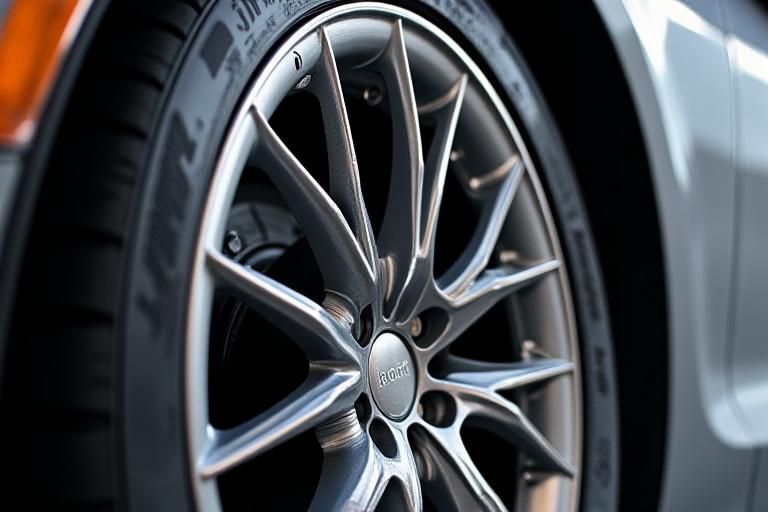 Meticulously cleaned alloy wheel